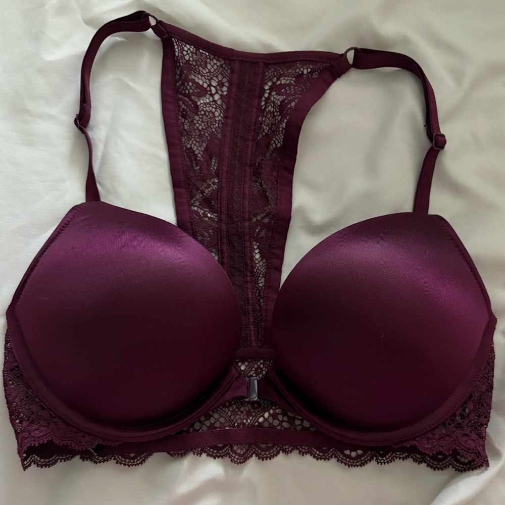 Victoria's Secret Deep Purple Lace Bra